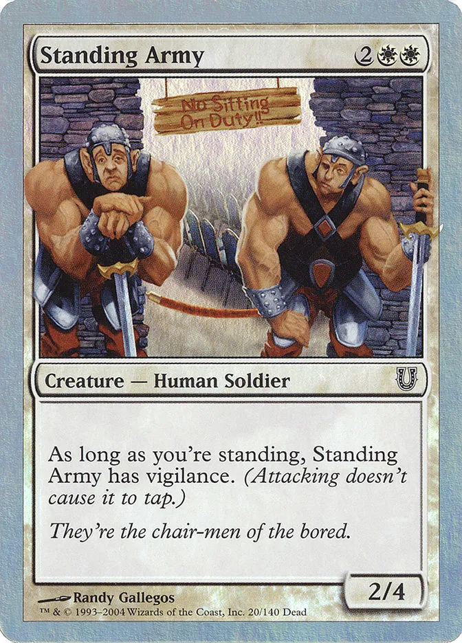 Standing Army Front Face