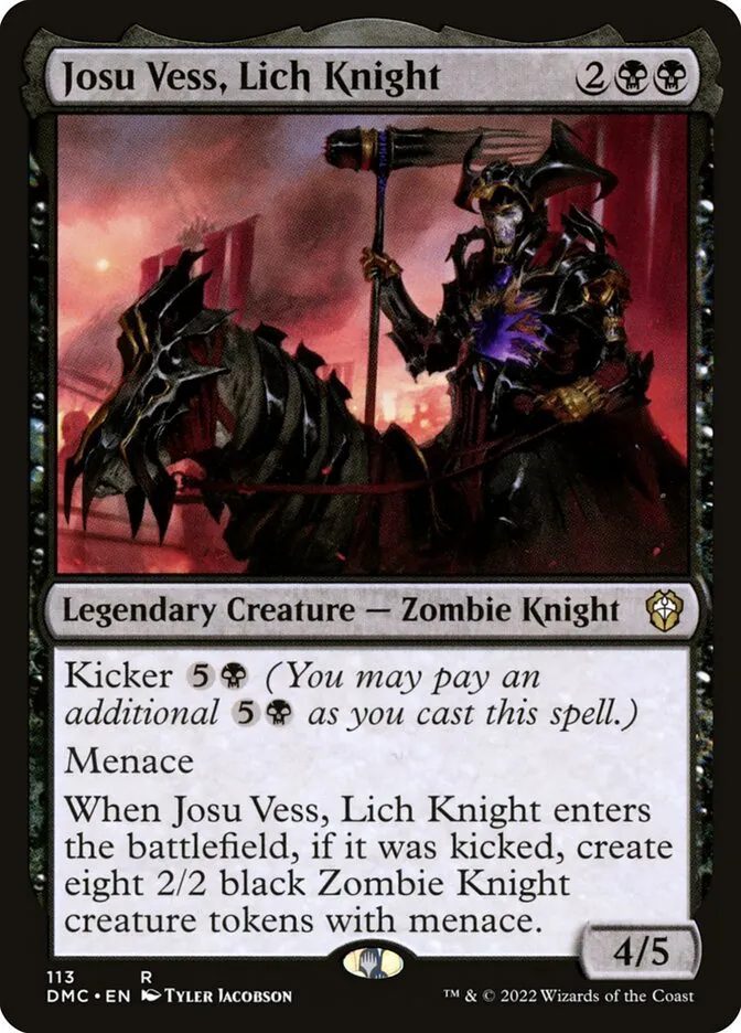 Josu Vess, Lich Knight Front Face