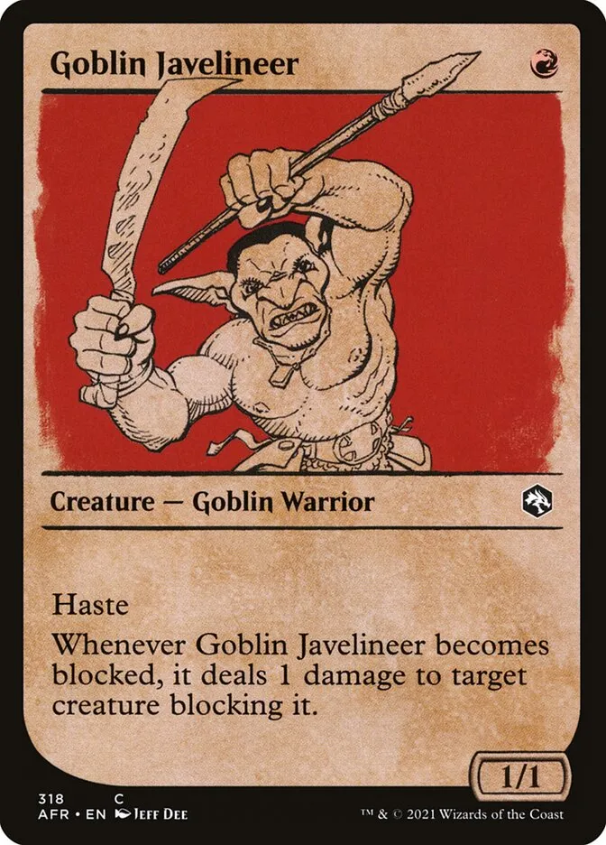 Goblin Javelineer Front Face