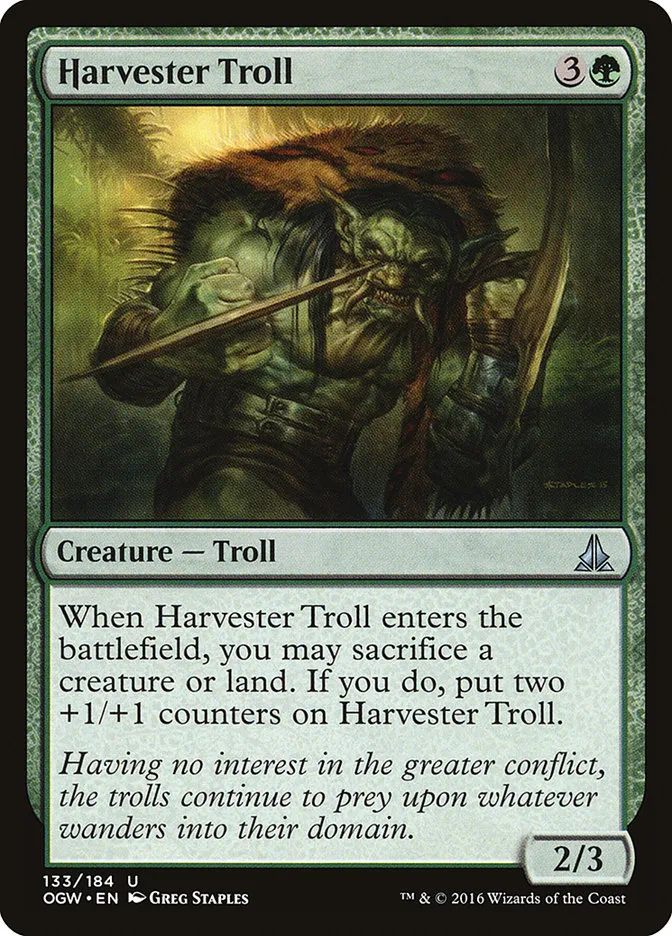 Harvester Troll Front Face