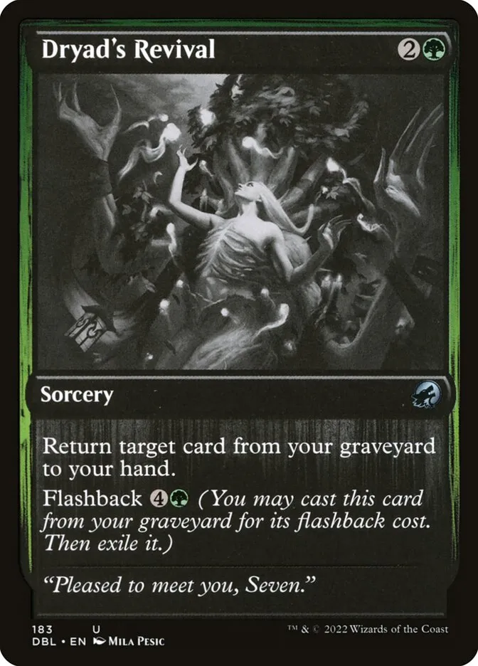 Dryad's Revival Front Face