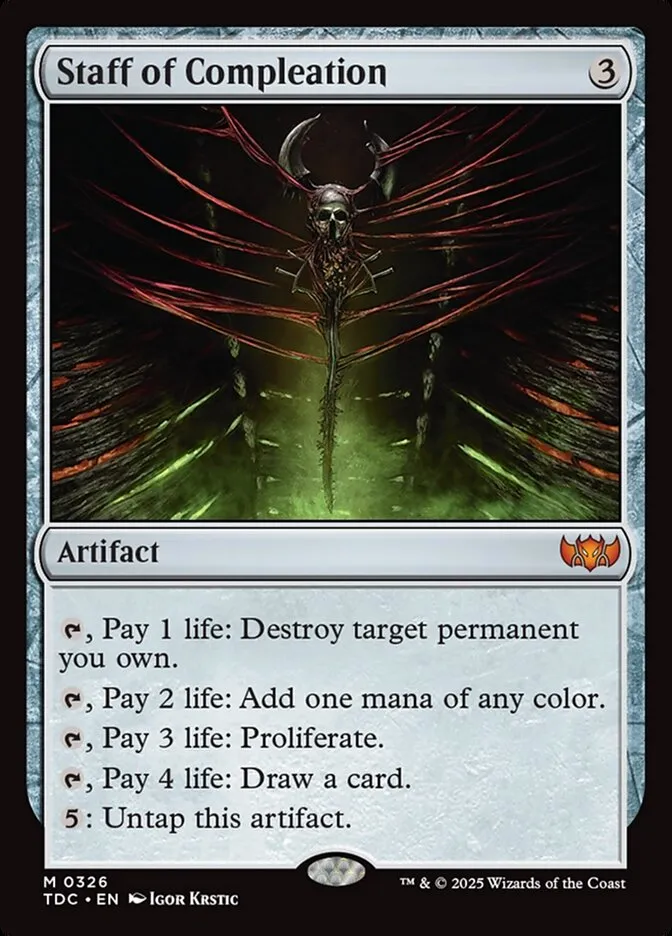 Staff of Compleation Front Face