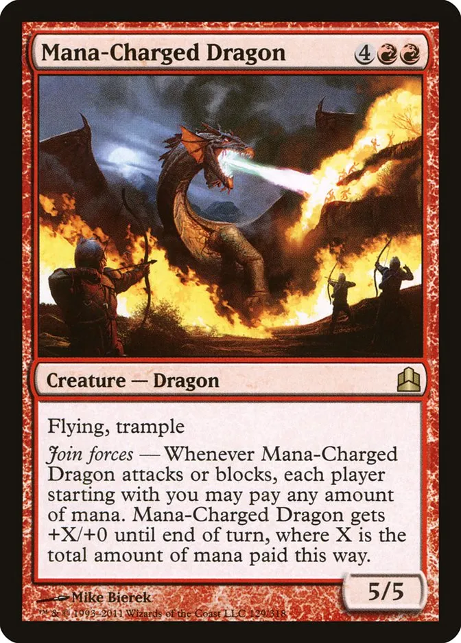 Mana-Charged Dragon Front Face