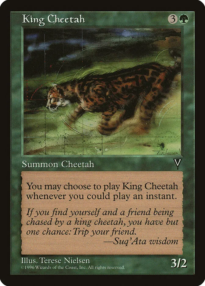 King Cheetah Front Face