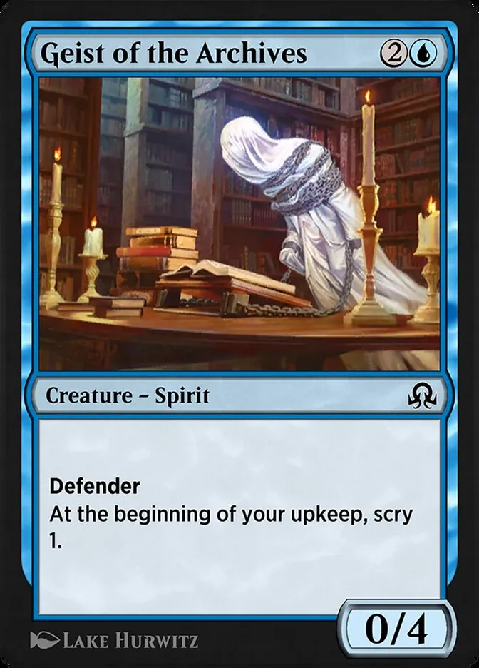 Geist of the Archives Front Face