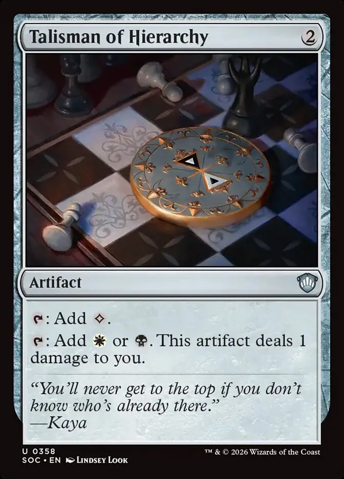 Talisman of Hierarchy Front Face