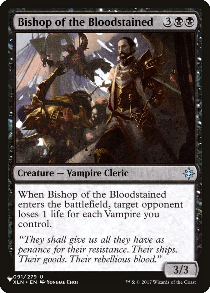Bishop of the Bloodstained Front Face