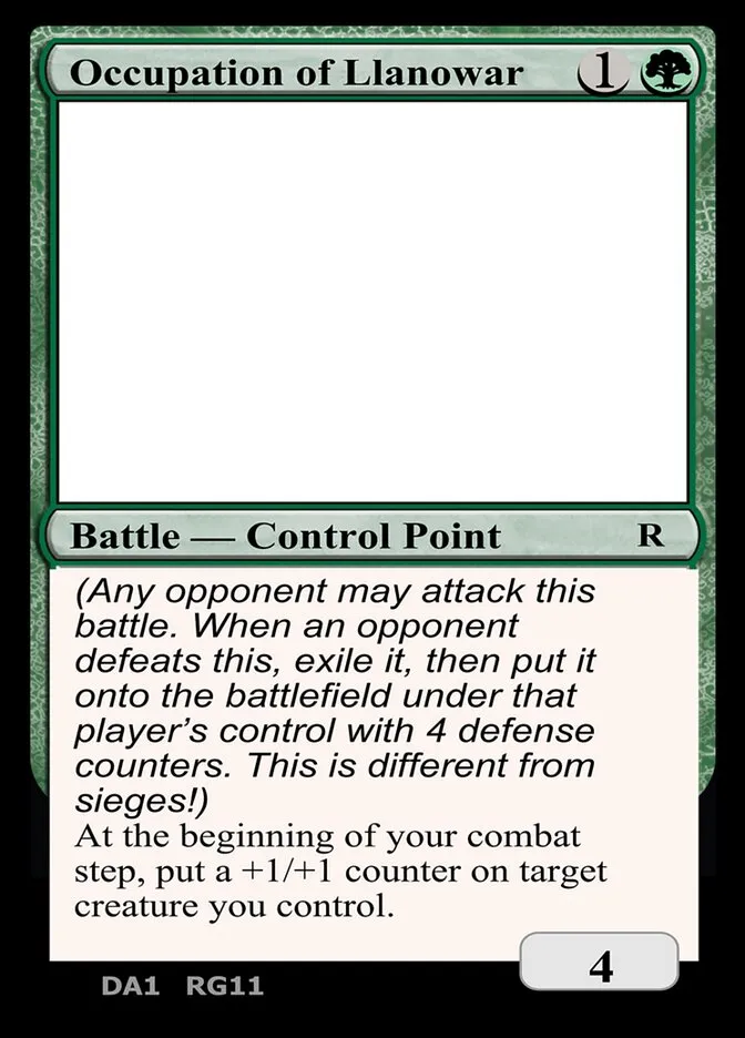 Occupation of Llanowar Front Face