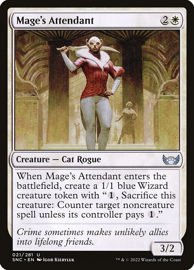 Mage's Attendant Front Face