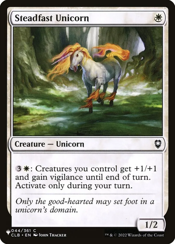 Steadfast Unicorn Front Face