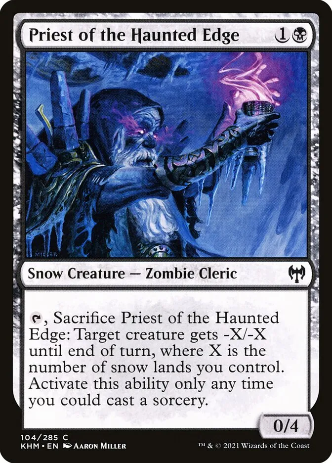 Priest of the Haunted Edge Front Face