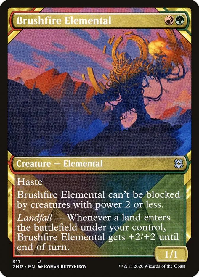 Brushfire Elemental Front Face
