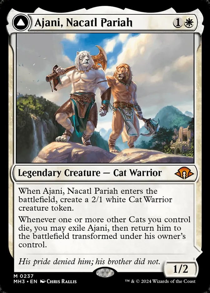 Ajani, Nacatl Pariah // Ajani, Nacatl Avenger Front Face