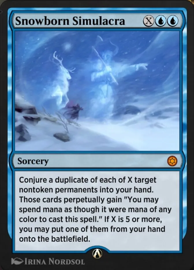 Snowborn Simulacra Front Face