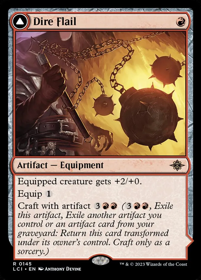 Dire Flail // Dire Blunderbuss Front Face