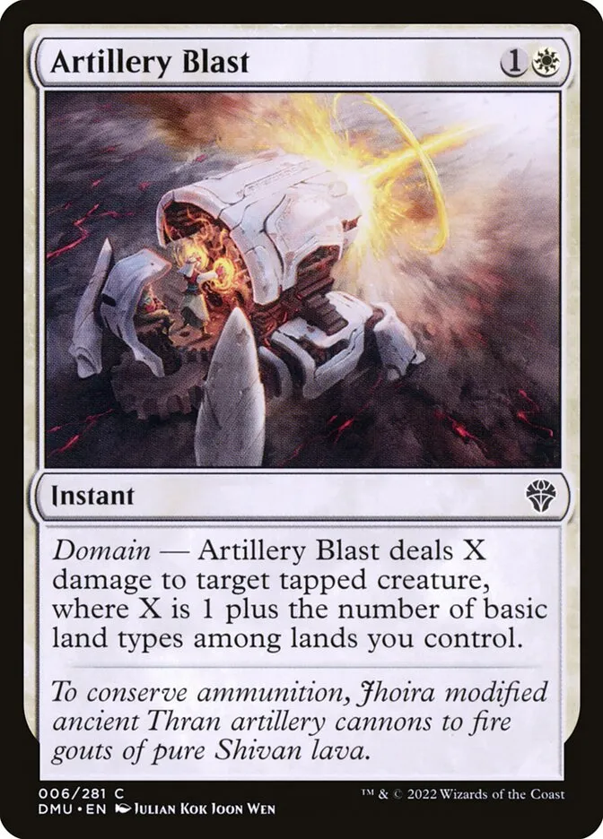 Artillery Blast Front Face