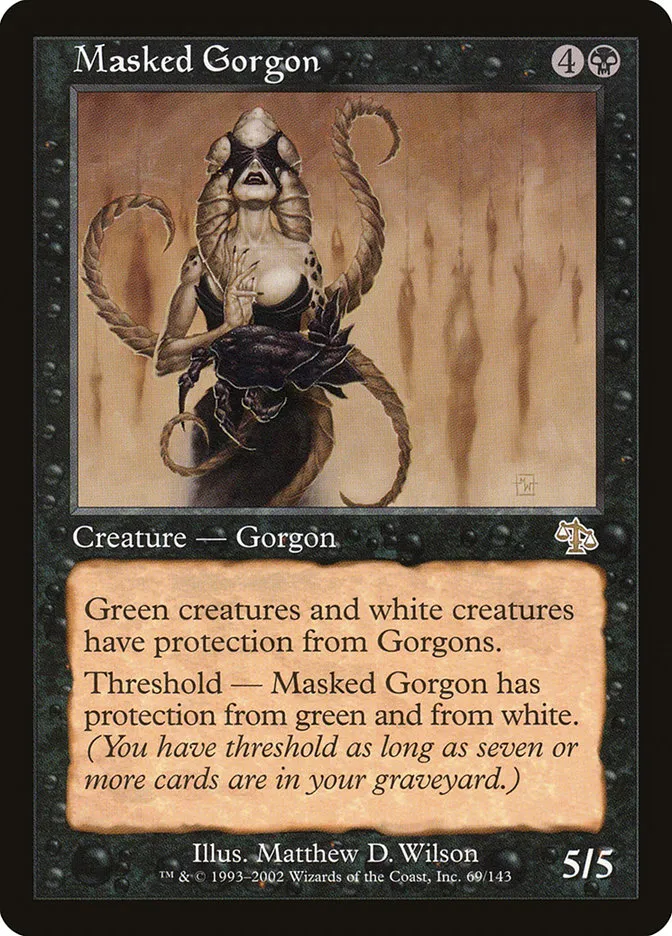 Masked Gorgon Front Face
