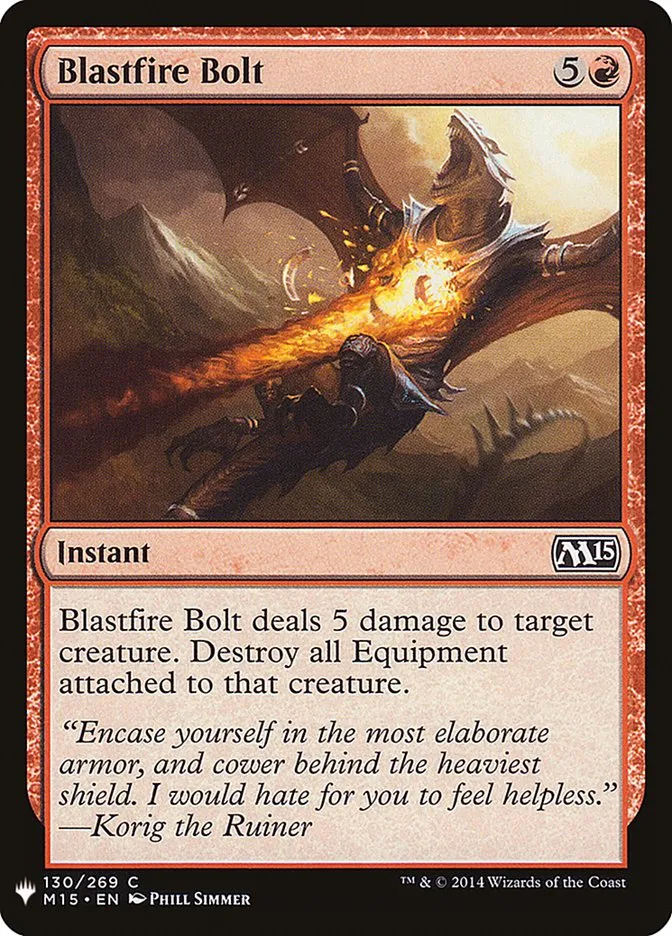 Blastfire Bolt Front Face