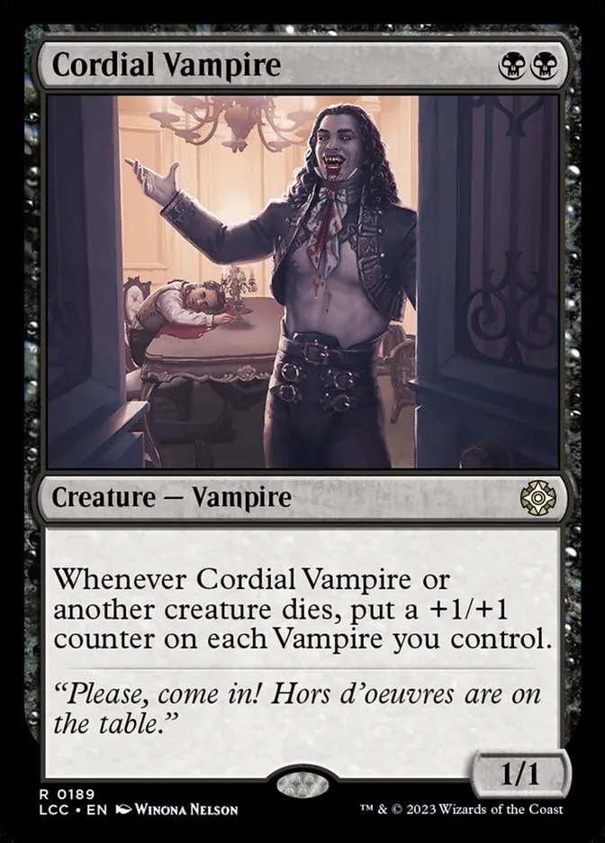 Cordial Vampire Front Face