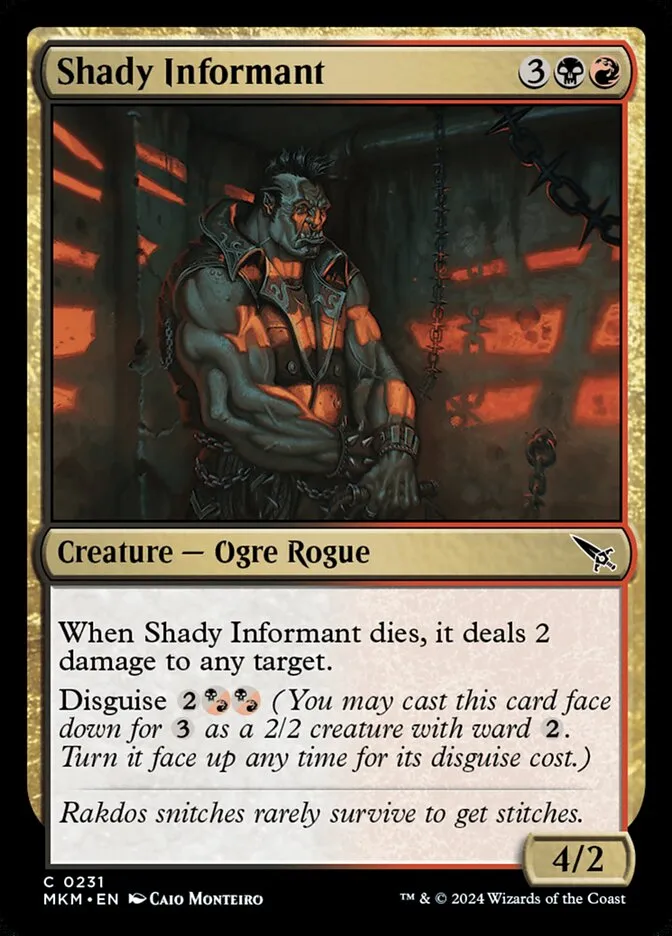Shady Informant Front Face