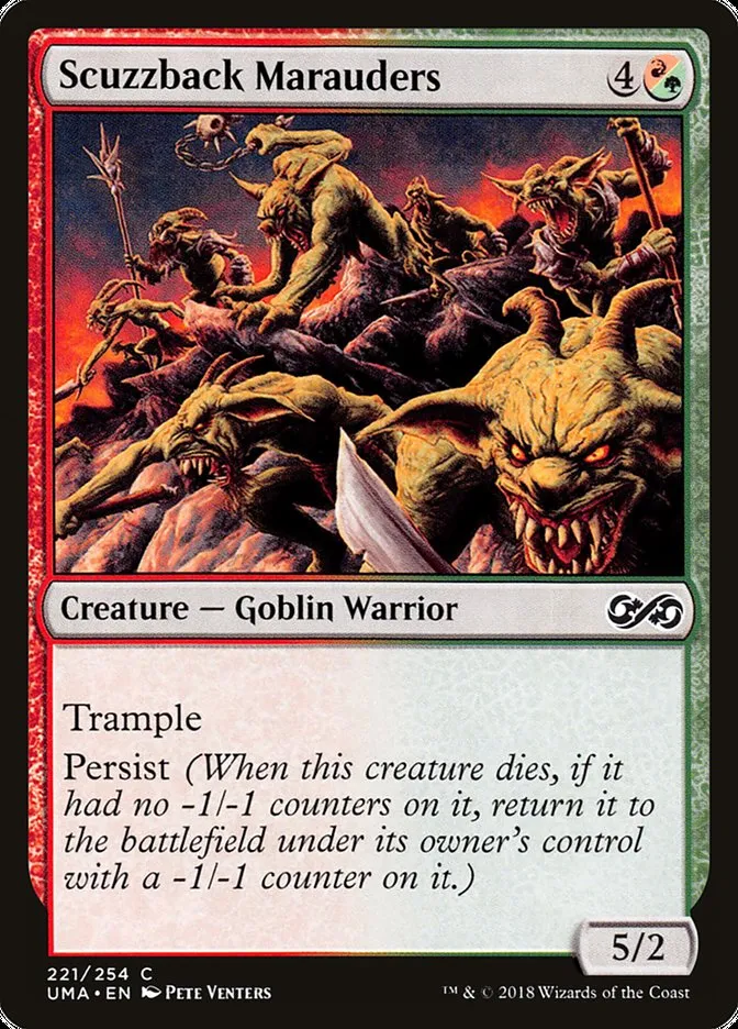 Scuzzback Marauders Front Face