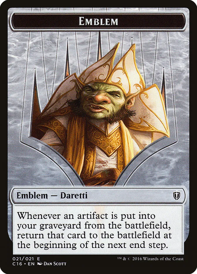 Daretti, Scrap Savant Emblem Front Face