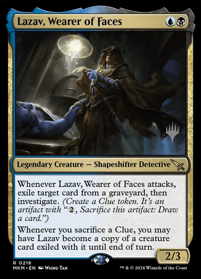 Lazav, Wearer of Faces Front Face