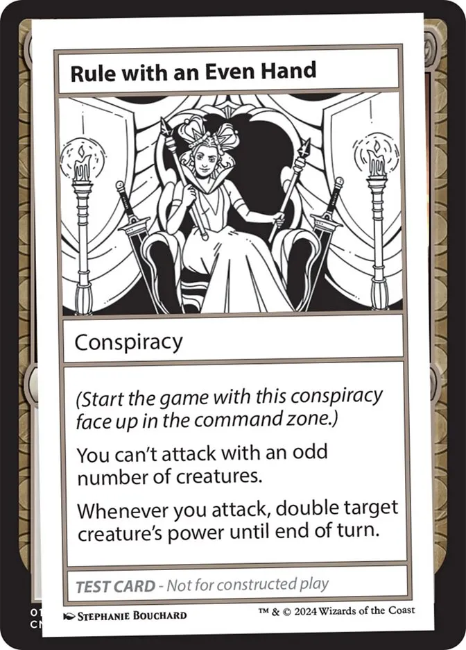 Rule with an Even Hand Front Face
