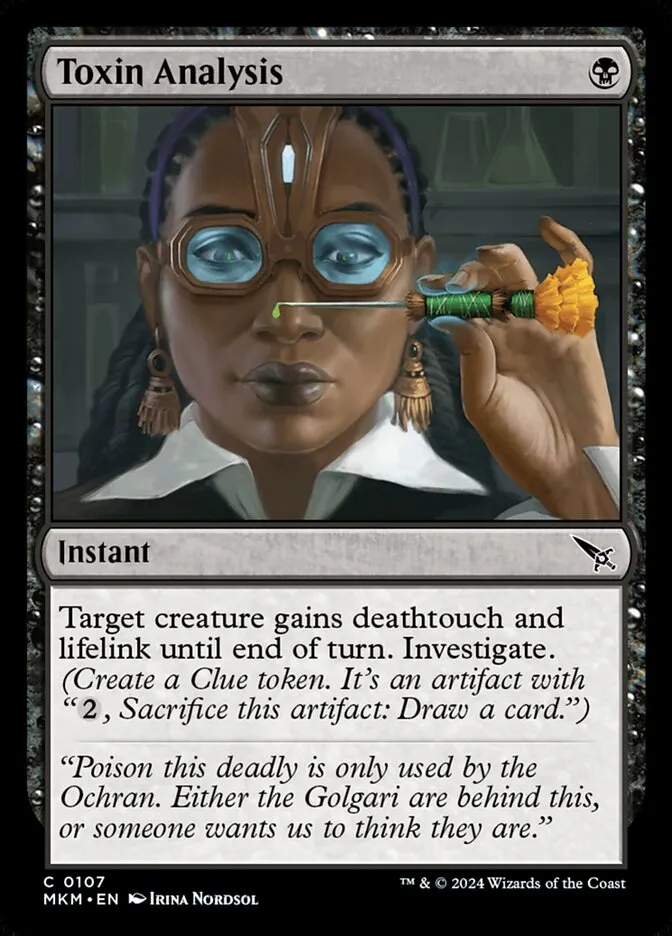 Toxin Analysis Front Face