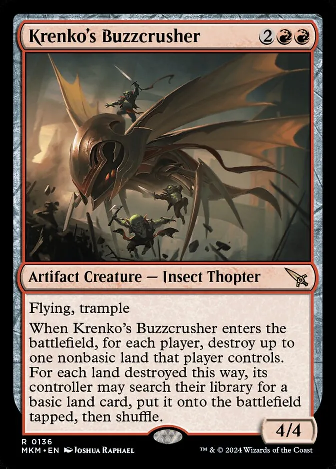 Krenko's Buzzcrusher Front Face