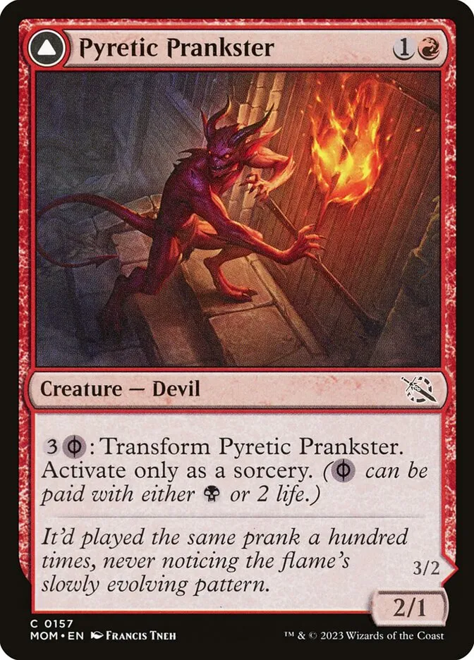 Pyretic Prankster // Glistening Goremonger Front Face