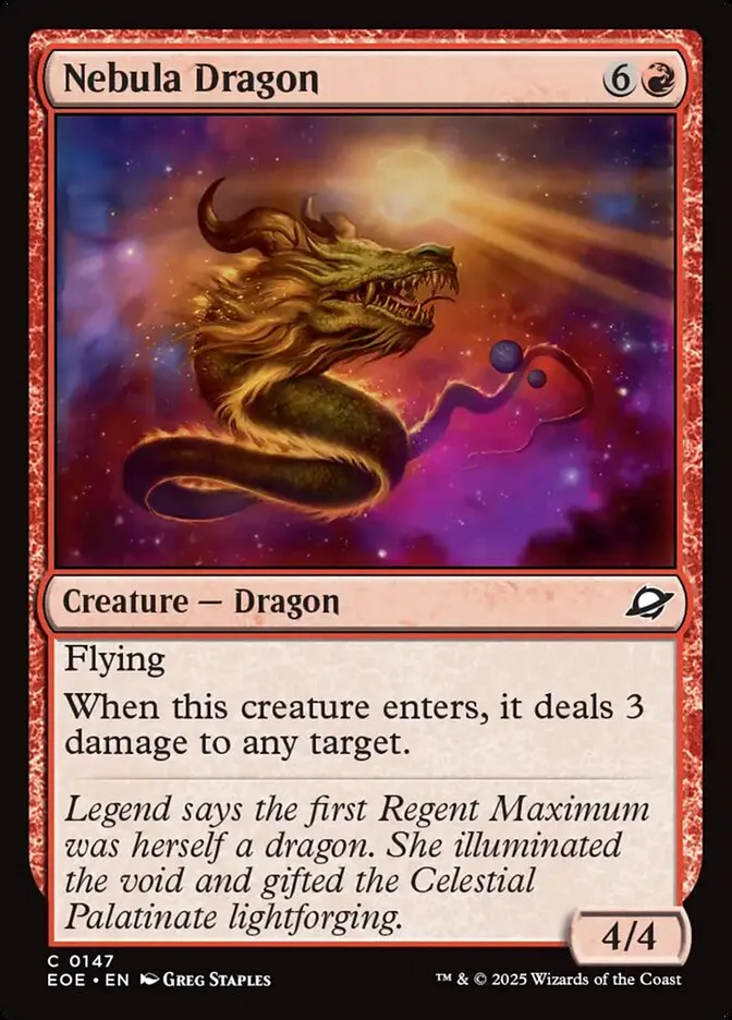 Nebula Dragon Front Face