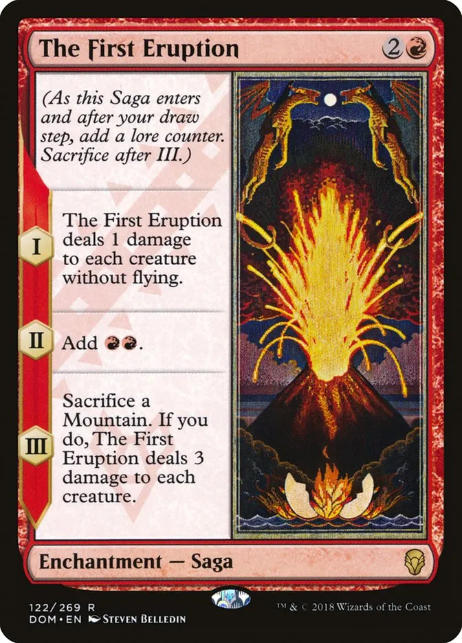 The First Eruption Front Face
