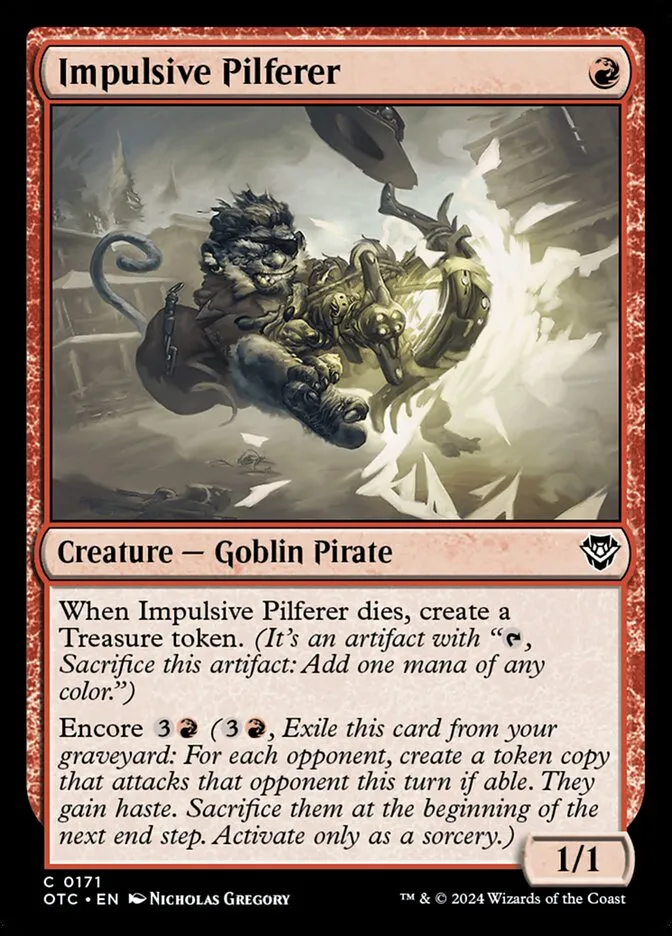 Impulsive Pilferer Front Face