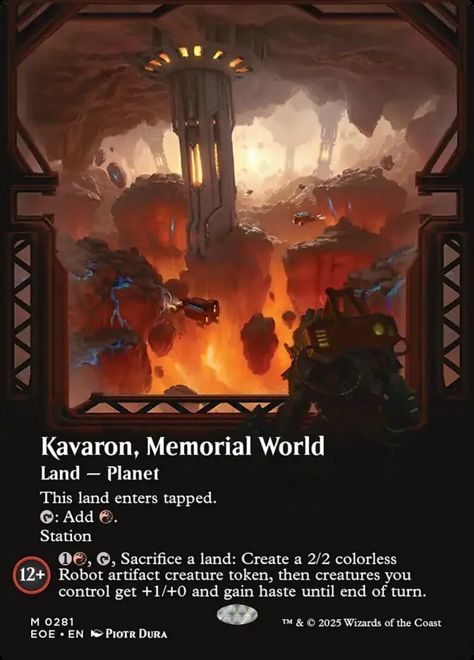 Kavaron, Memorial World Front Face