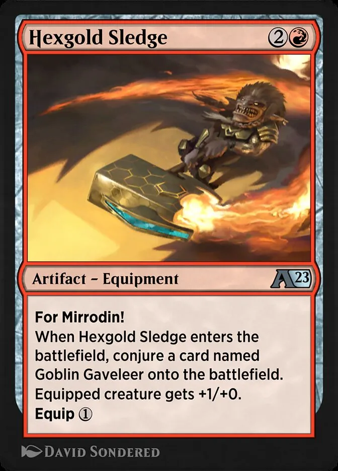 Hexgold Sledge Front Face