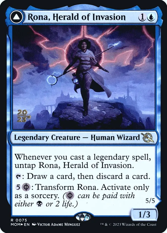 Rona, Herald of Invasion // Rona, Tolarian Obliterator Front Face