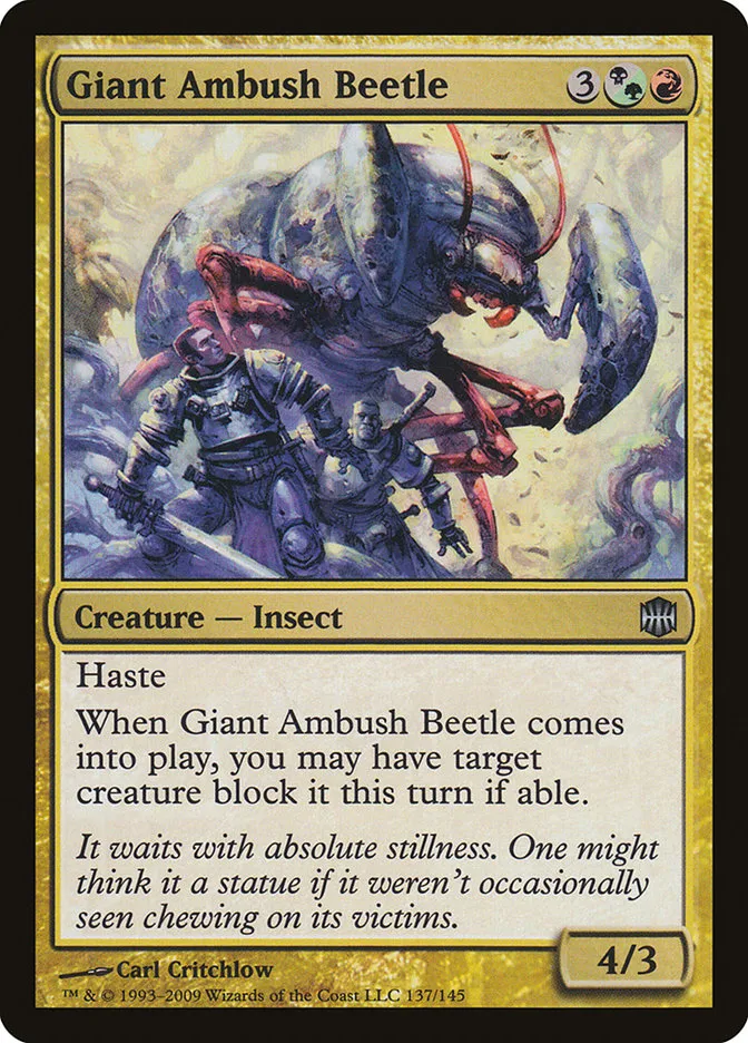 Giant Ambush Beetle Front Face