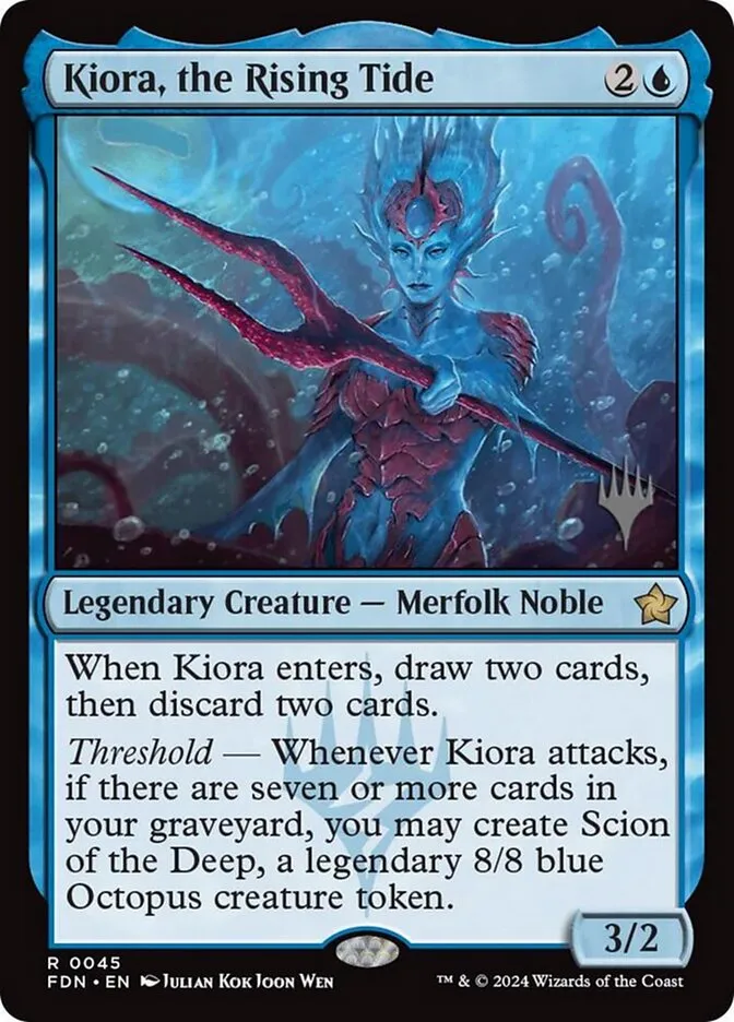 Kiora, the Rising Tide Front Face