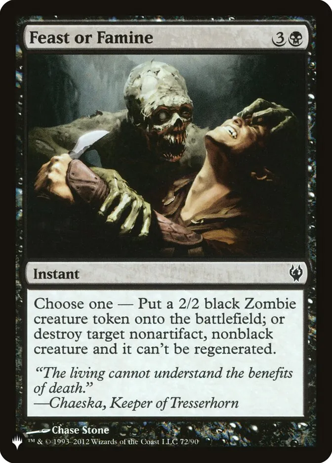 Feast or Famine Front Face
