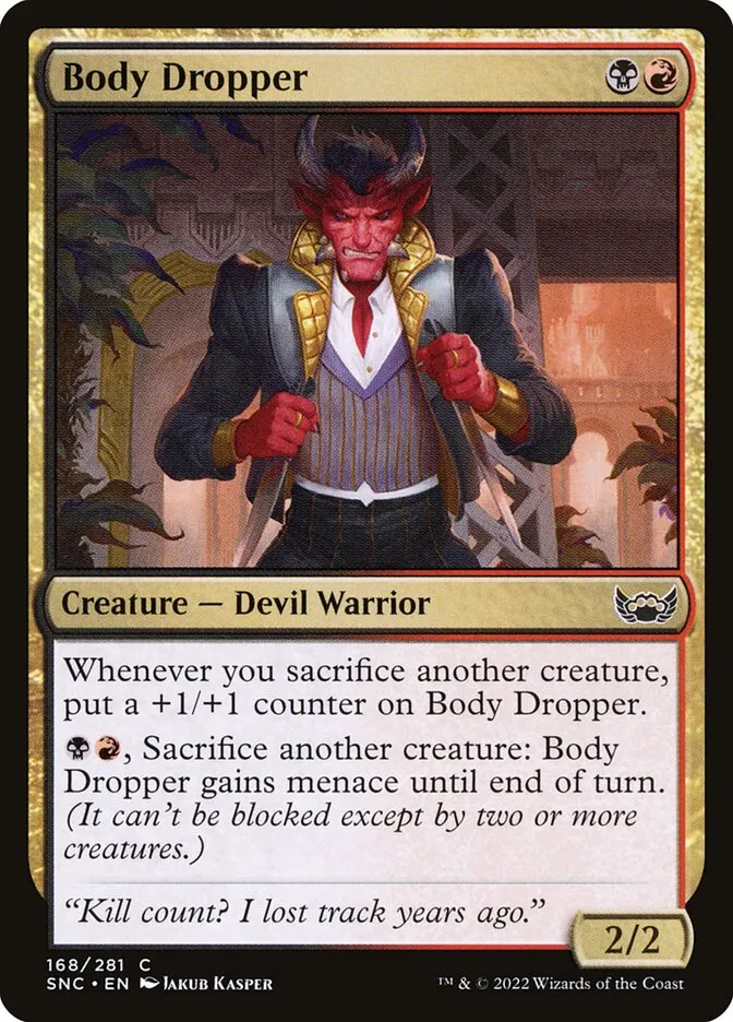 Body Dropper Front Face