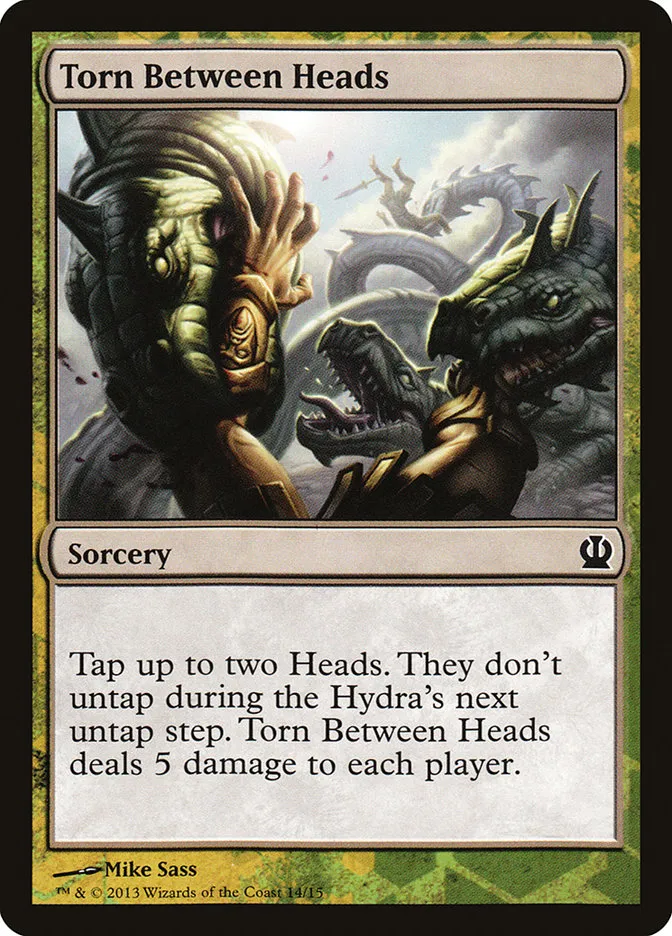Torn Between Heads Front Face