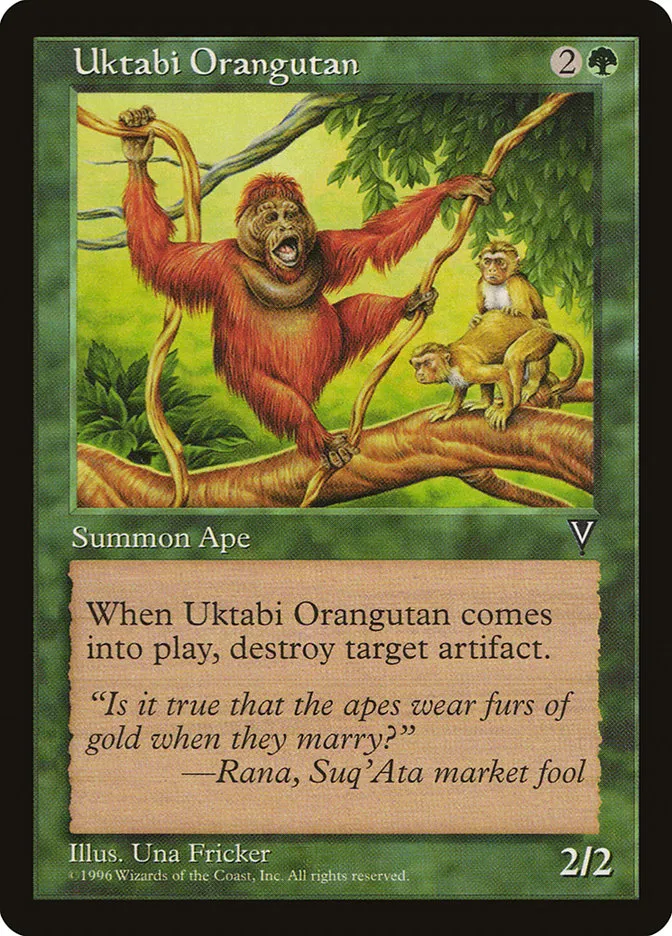 Uktabi Orangutan Front Face