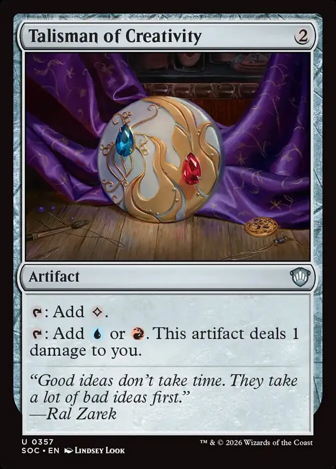 Talisman of Creativity Front Face