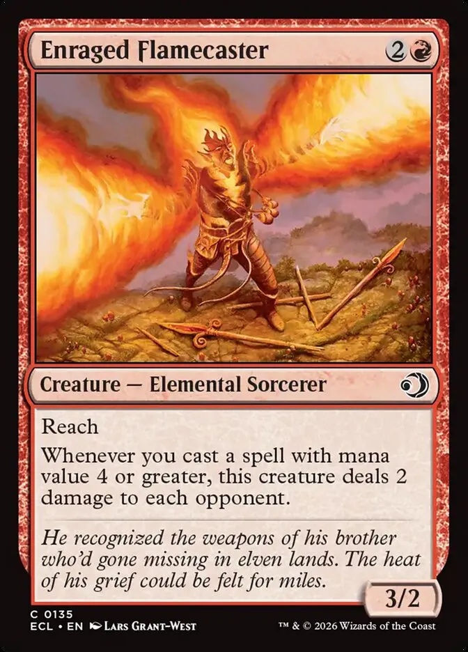 Enraged Flamecaster Front Face