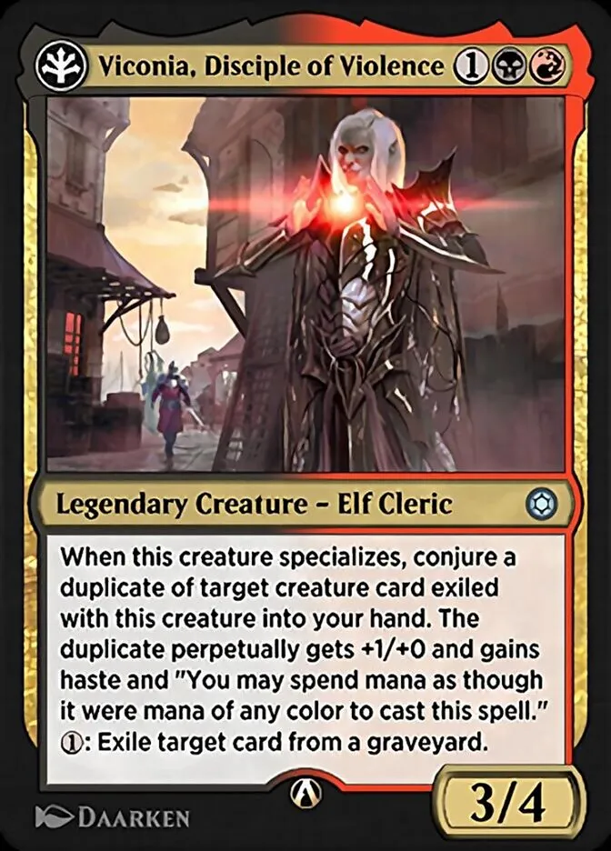Viconia, Disciple of Violence Front Face