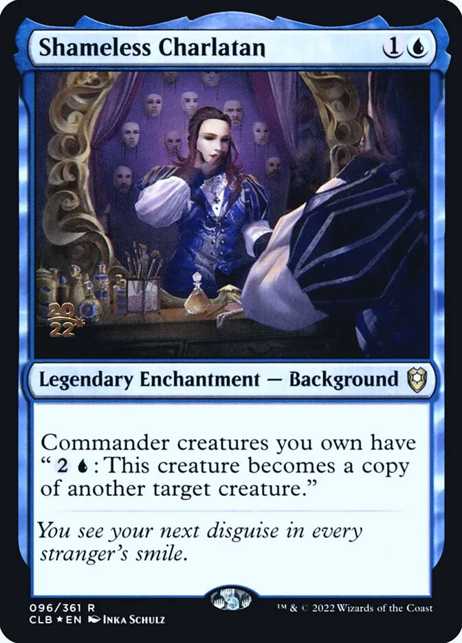 Shameless Charlatan Front Face