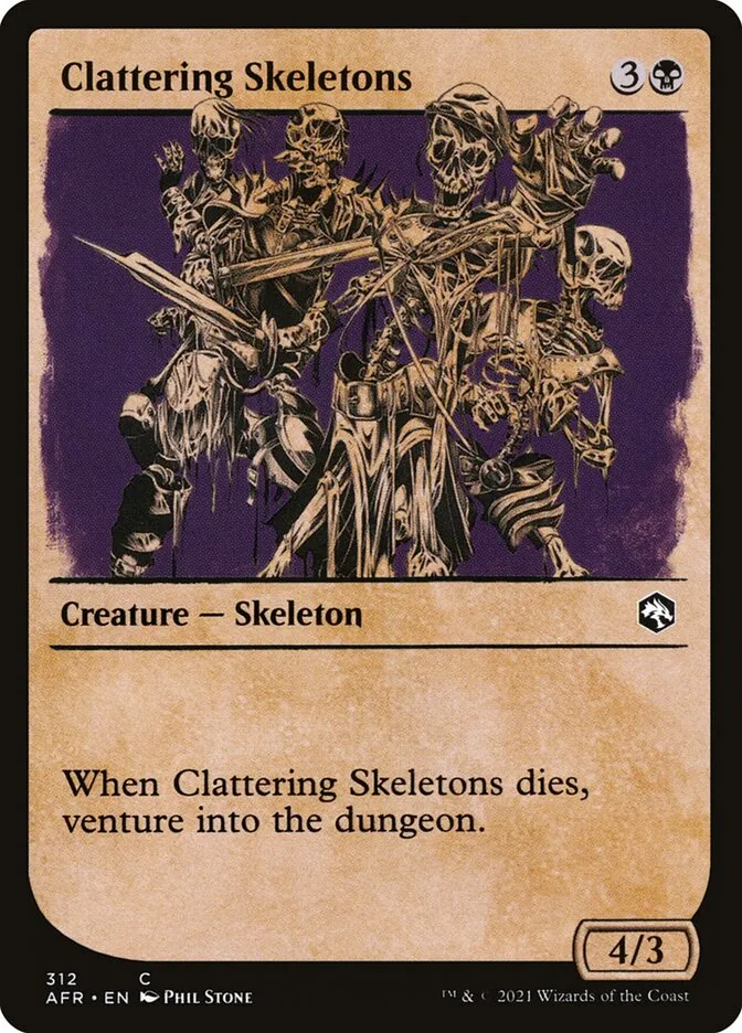 Clattering Skeletons Front Face