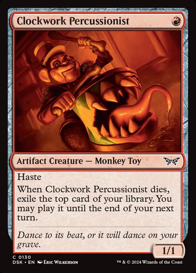 Clockwork Percussionist Front Face