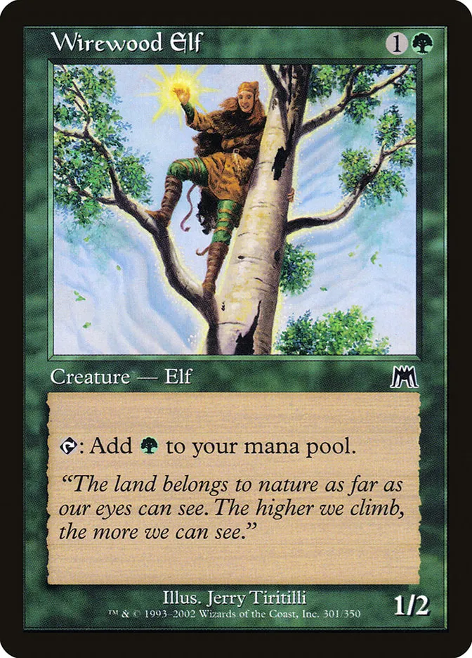 Wirewood Elf Front Face